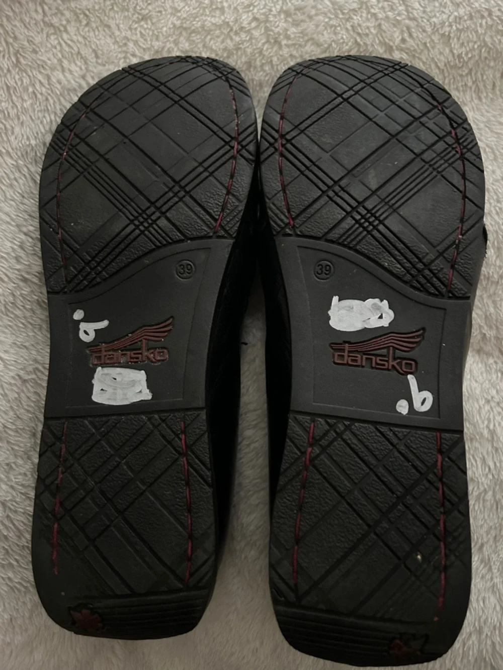 Dansko Black Leather Slip-On Ankle Booties - Picture 3 of 7